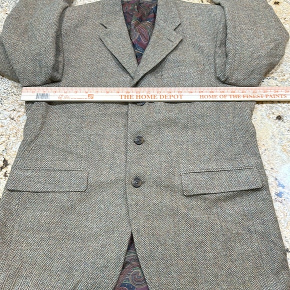 Vintage Lauren Ralph Lauren Green Label Tweed Wool Blazer - Picture 12 of 15
